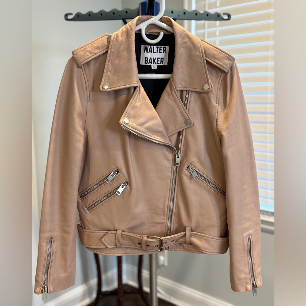 Walter Baker Lamb Leather Moto Jacket